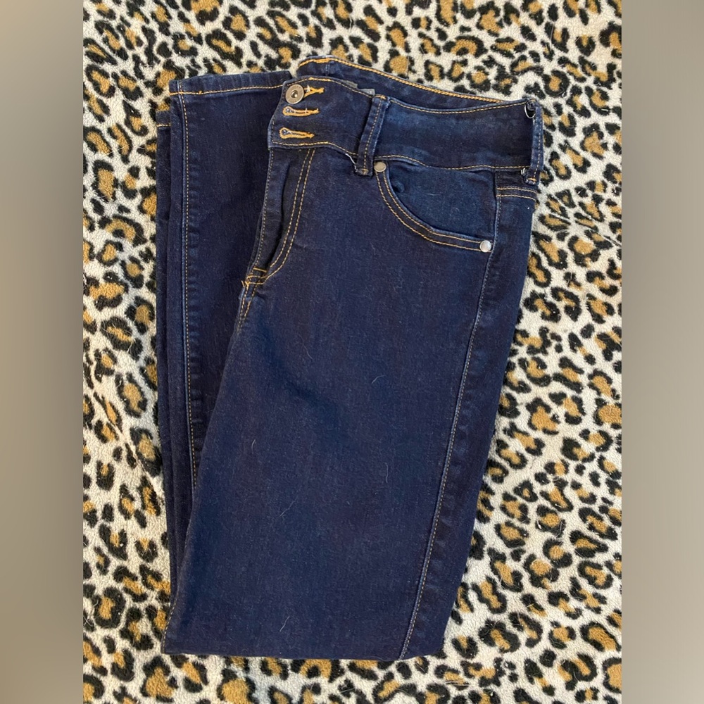 Torrid Womens Dark Wash Super Skinny Jeggings, Size 12 Short